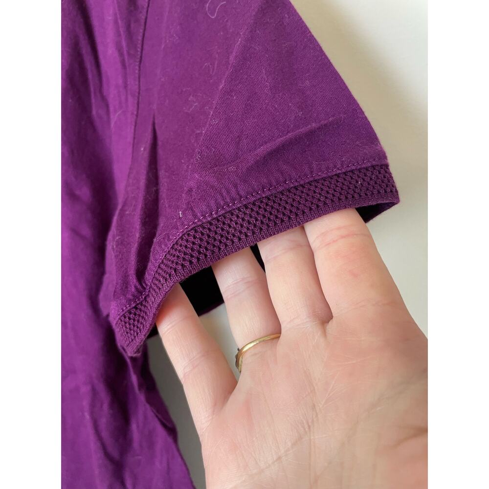 Ted Baker London Purple Classic Polo Shirt Breast Pocket Quiet Luxury - Picture 5 of 6